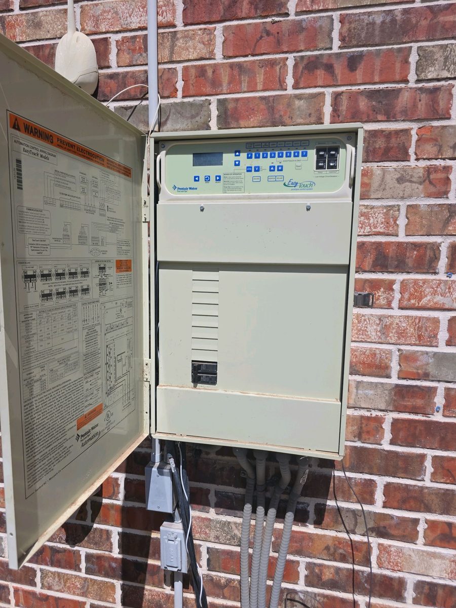 Open pool automation control panel