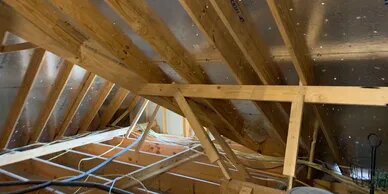 Attic framing and insulation