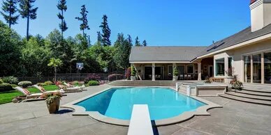 Backyard pool